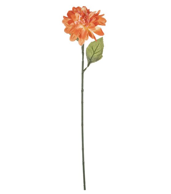 28" Peach Dahlia Stem by Bloom Room