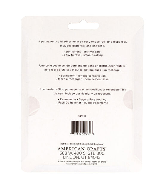 American Crafts Sticky Thumb Adhesive Runner & Refill, , hi-res, image 3