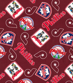 Fabric Traditions Cooperstown Philadelphia Phillies Cotton Fabric