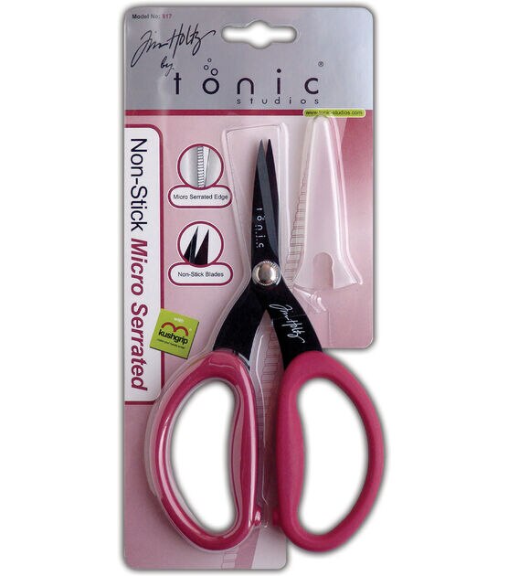 Buy the Tonic Studios - Tim Holtz Non-Stick Micro Serrated Mini Snips 5 -  (816) 836445008161 on SALE at www.