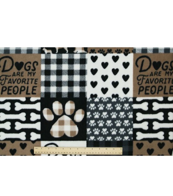 Dogs Are My Favorite People Anti Pill Fleece Fabric, , hi-res, image 4