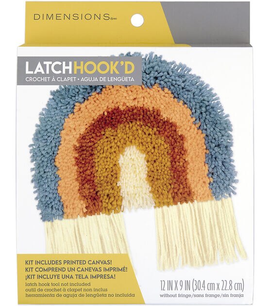  Latch Hook Kits, Latch Hook Kits for Beginners,Rainbow