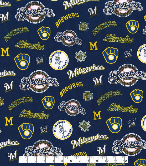 Fabric Traditions Cooperstown Milwaukee Brewers Cotton Fabric