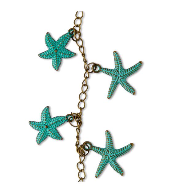 6.5" Patina Starfish Metal Strung Beads by hildie & jo, , hi-res, image 3