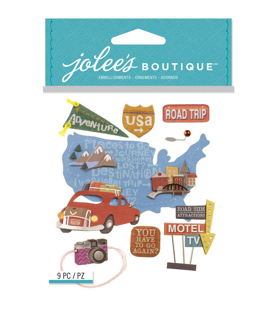 Jolee's Boutique Dimensional Stickers Road Trip