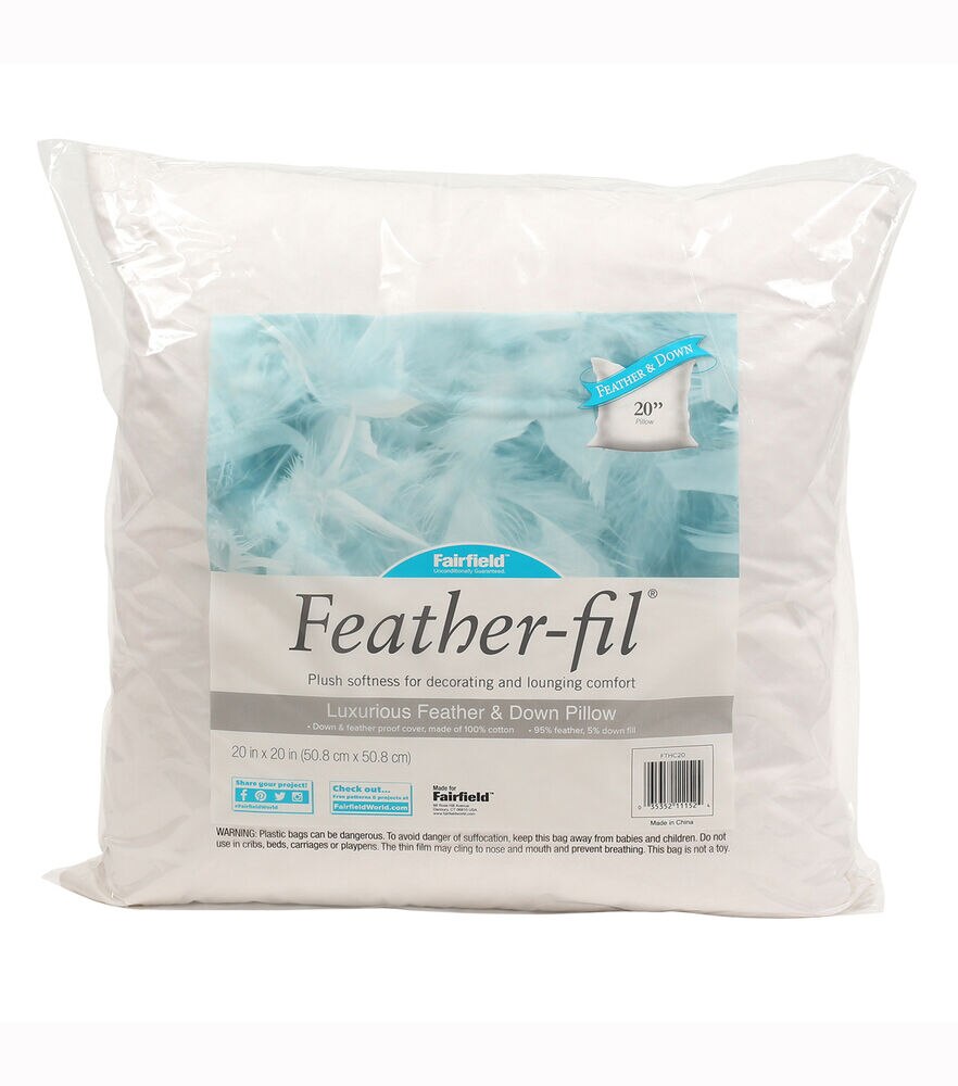 Fairfield Feather Fil 20''x20'' Pillow - Case of 6, "20""x20"" Case Of 6", swatch
