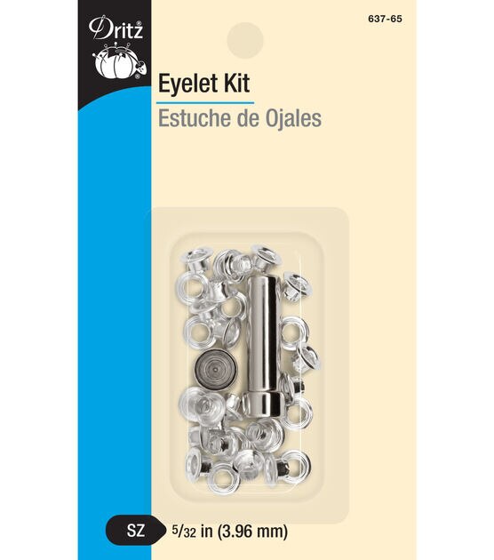 Dritz 5/32" Eyelets & Tool, 25 pc, Nickel