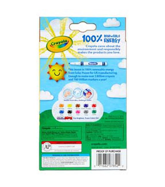 Crayola 10ct Classic Washable Fine Line Markers, , hi-res, image 4