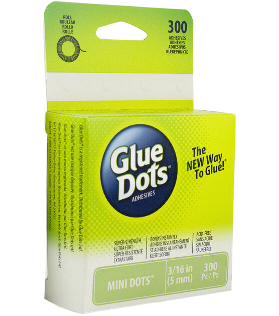 Glue Dots .1875 Mini Dot Roll 300 Clear Dots, , hi-res, image 2