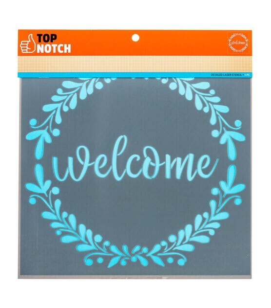 12 x 12 Welcome Stencil by Top Notch
