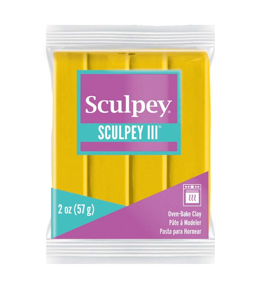 Sculpey 2oz Oven Bake Polymer Clay, Yellow, swatch