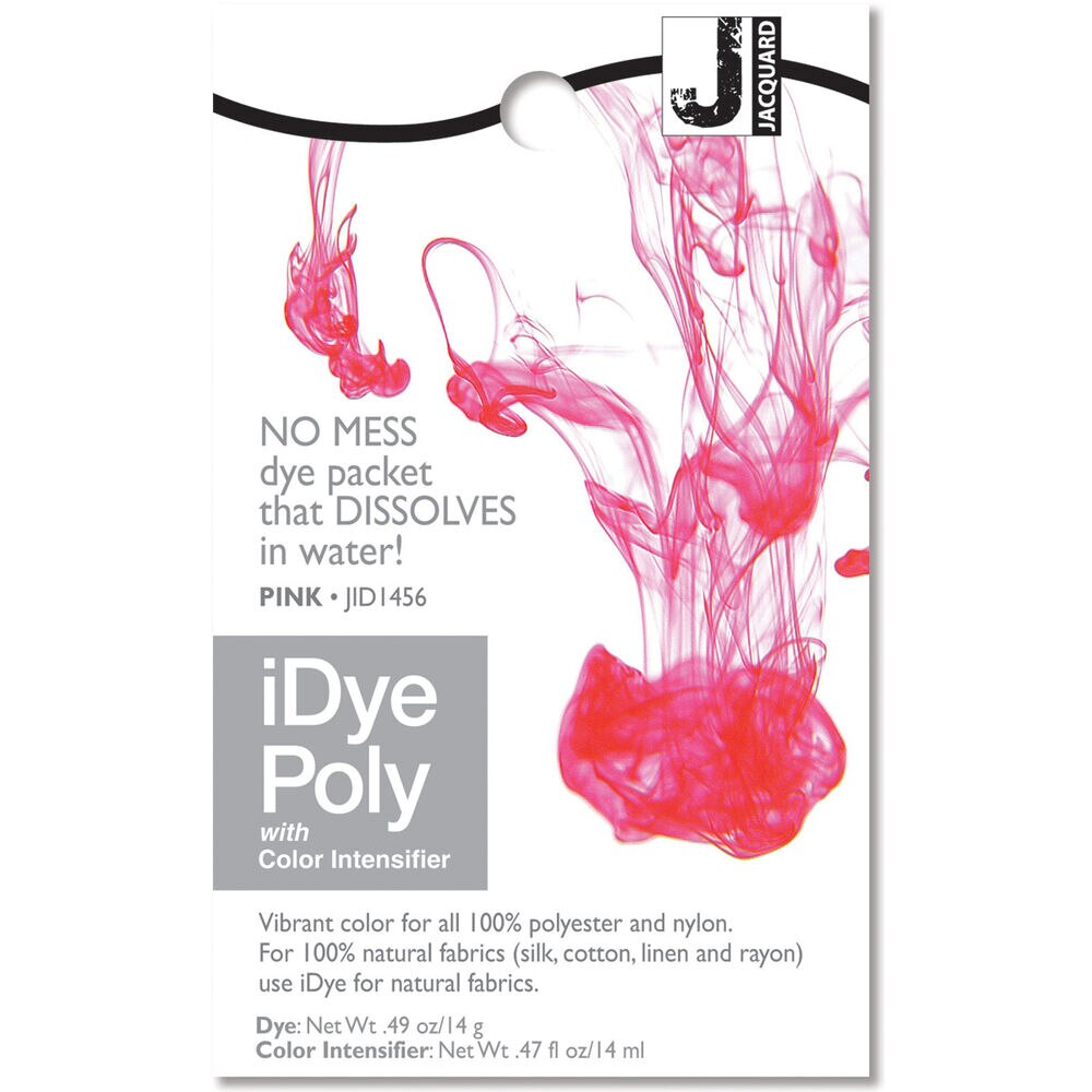 Jacquard Natural Fabrics iDye Poly Fabric Dye, Pink, swatch