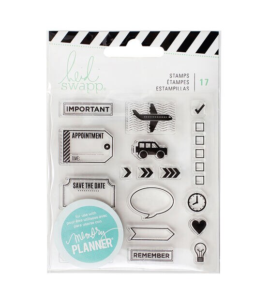 Heidi Swapp Memory Planner Pack of 17 Clear Stamps-Icons