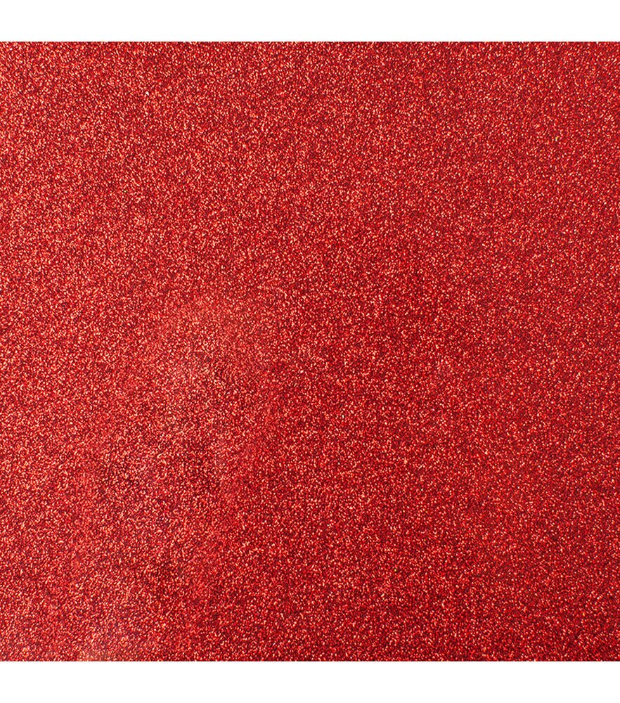 Cricut 12" x 19" Glitter Iron On Roll, Red, swatch, image 15