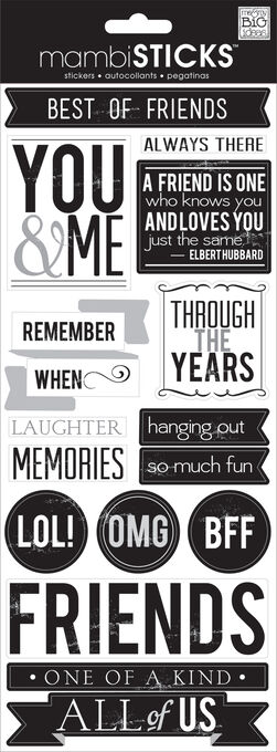 Friends Forever Sayings Sticker