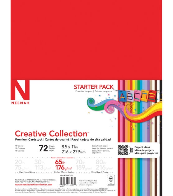 Creative Collection Cardstock Starter Pack 8.5"X11" 18 Bold, , hi-res, image 2