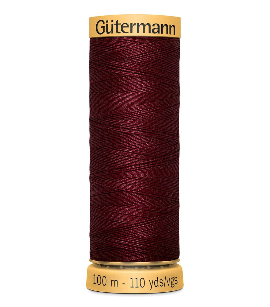 Gutermann Natural Cotton Thread 110 Yards, 5800 Wine, swatch
