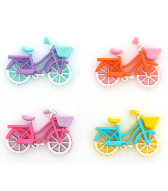 Dress It Up 4ct Hobbies Bike Ride Shank Buttons