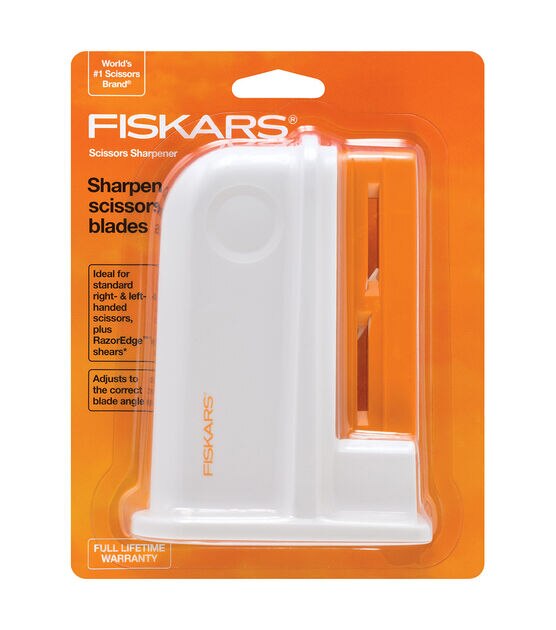 Fiskars Sharpener for Scissors Premium Quality Universal Tool to Sharpen  Blades Right Handed Scissors Craft Shears 