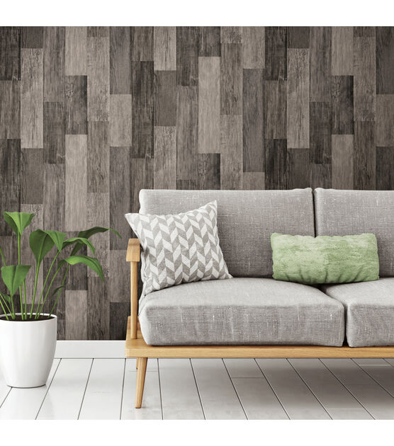 RoomMates Wallpaper Weathered Wood Plank, , hi-res, image 2