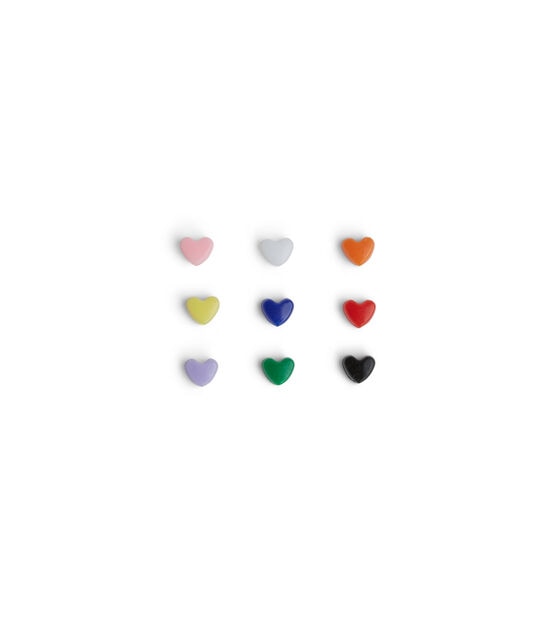 Pop! Possibilities 9mm Heart Pony Beads in Value Pack - Kids Pony Beads - Kids