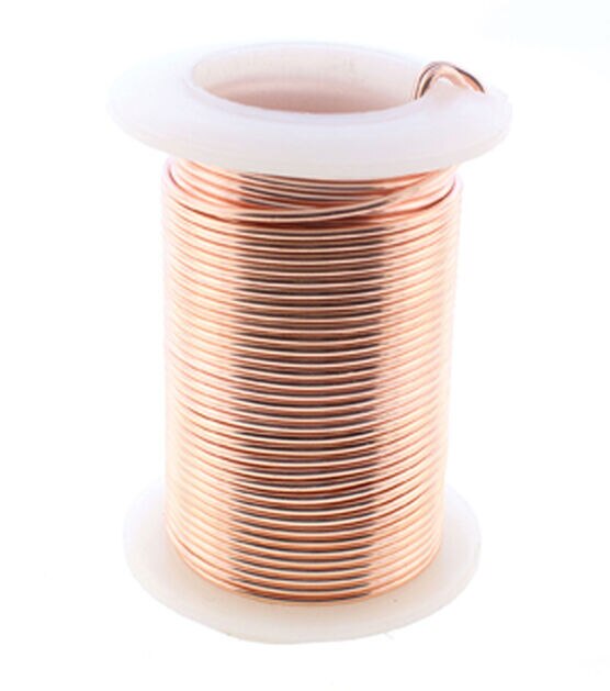 Bare Copper Wire 28 Gauge Wire Beadsmith 43845 (40yds) Round