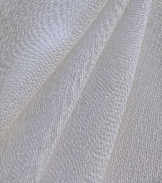 Silky Solids Crinkle Rayon Fabric White, , hi-res, image 4