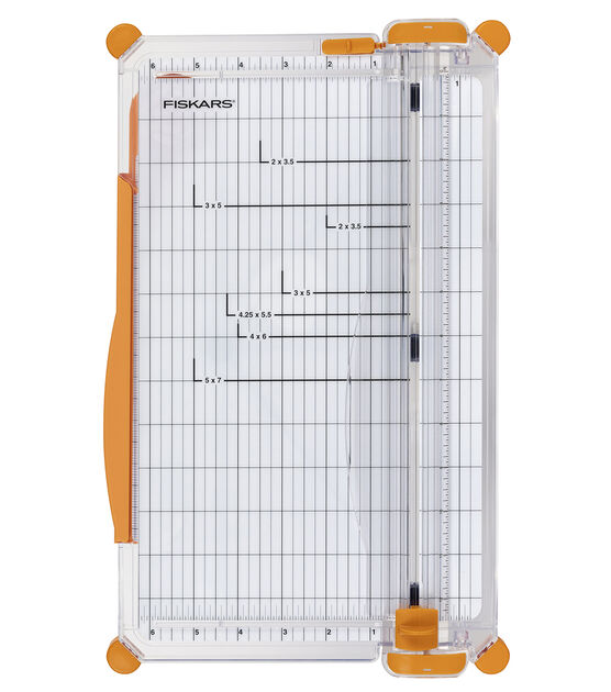 Fiskars 12 Cutter Small Paper Trimmer Paper Crafting Tool , Scrapbooking,  Photo Album Card Making Stamping Projects Ruled 