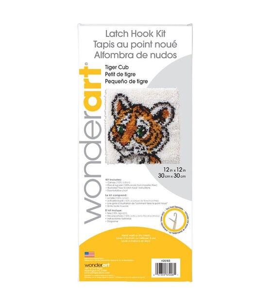 Wonderart　Tiger　Latch　Hook　New　Kit　12
