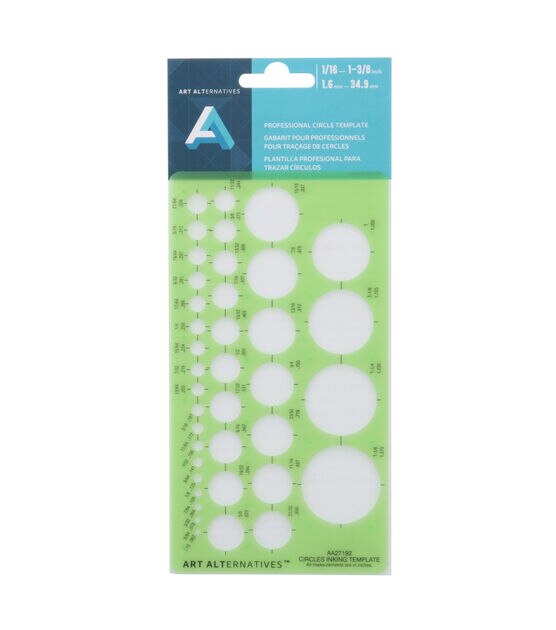  RZDEAL Circle Round Stencil Template Artist Design Drawing Aid  Tool (Diameter from 1 mm to 37 mm) : Arts, Crafts & Sewing