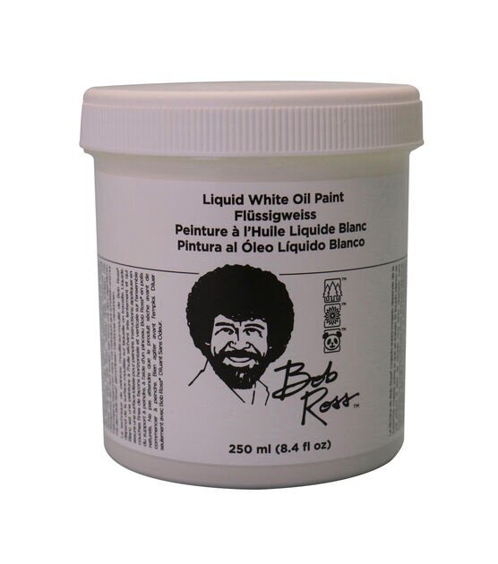 Bob Ross White Liquid Oil Paint 237ml