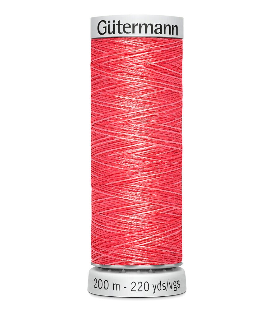 Gutermann 200M Dekor Thread, 9945 Vari Ruby Red, swatch