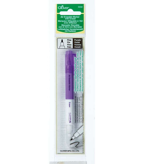 Air Erasable Marker with Eraser Purple