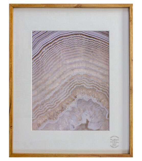 BP 16"x20" Matted to 11"x14" Acacia Single Image Gallery Photo Frame