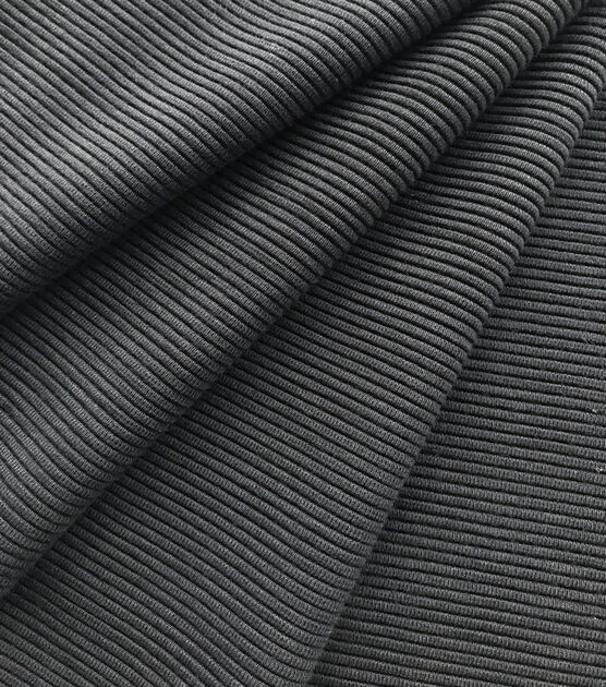 Knit Solid Ribbed Knit Fabric, , hi-res, image 1