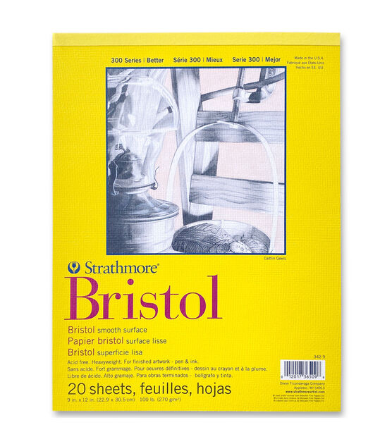Strathmore Bristol Smooth 9"X12" Pad, , hi-res, image 1
