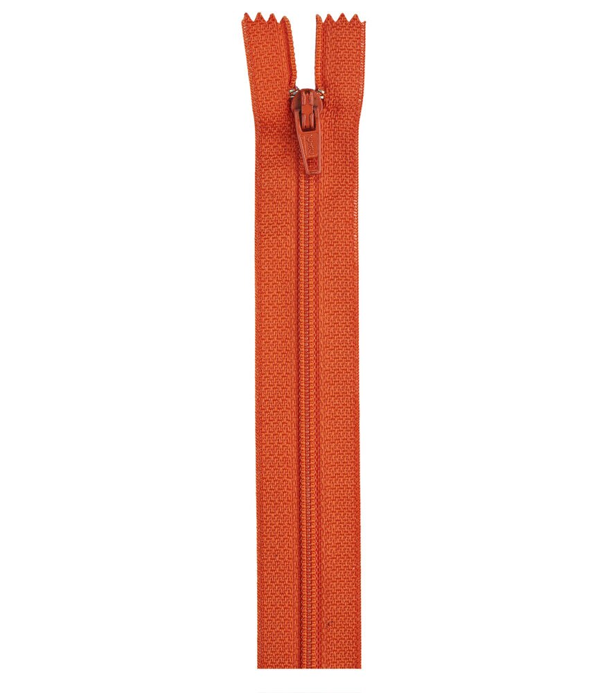 Coats & Clark All Purpose Plastic Zipper 12", Red, swatch