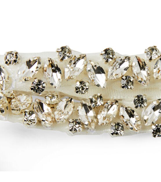 Badgley Mischka 3yd White Gems on Gems Trim, , hi-res, image 3