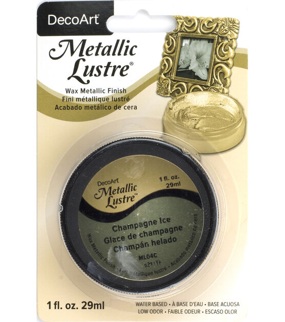 DecoArt Metallic Lustre 1 fl. oz Wax Champagne Ice