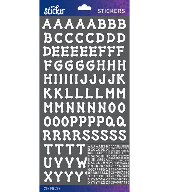 Sticko - Black Dot Large Alphabet Stickers