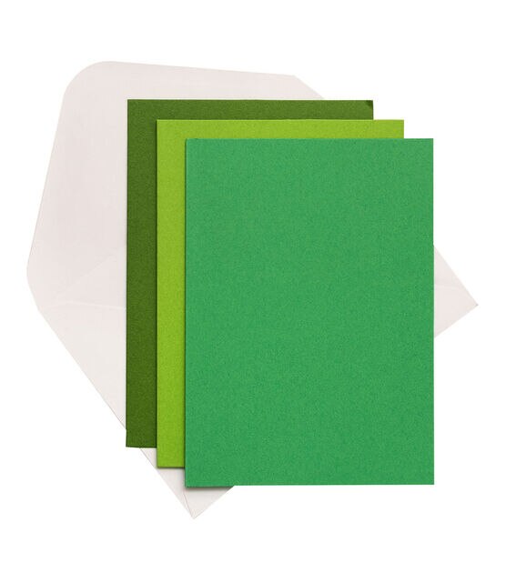 Bazzill Card Pack A7 Greens 6pc, , hi-res, image 2