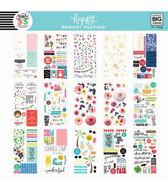 Annual Holiday Planner Stickers - Assorted Holiday Stickers - A