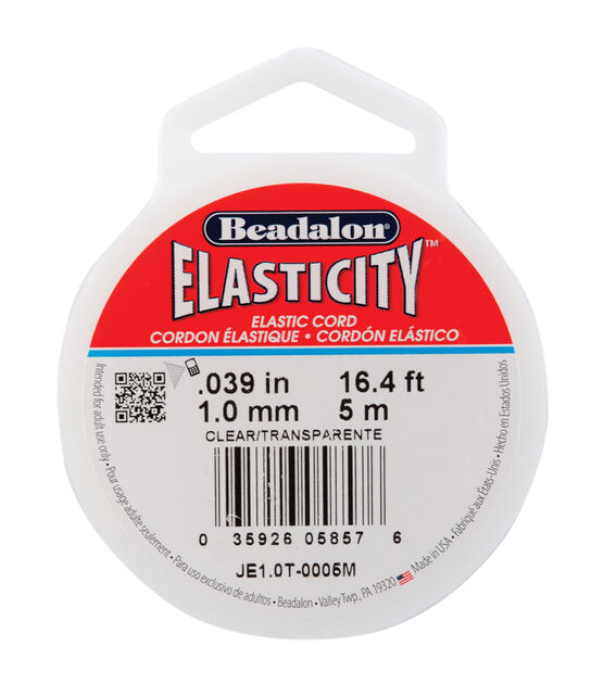 Elasticity 1.0mm Diameter 5 Meters/Pkg-Clear