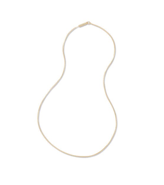 18" Gold Chain Necklace With Bead Clasp by hildie & jo