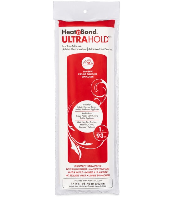 HeatnBond 17" x 23" Ultra Hold Iron On Adhesive