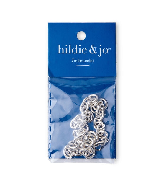 7" Silver Metal Charm Bracelet by hildie & jo