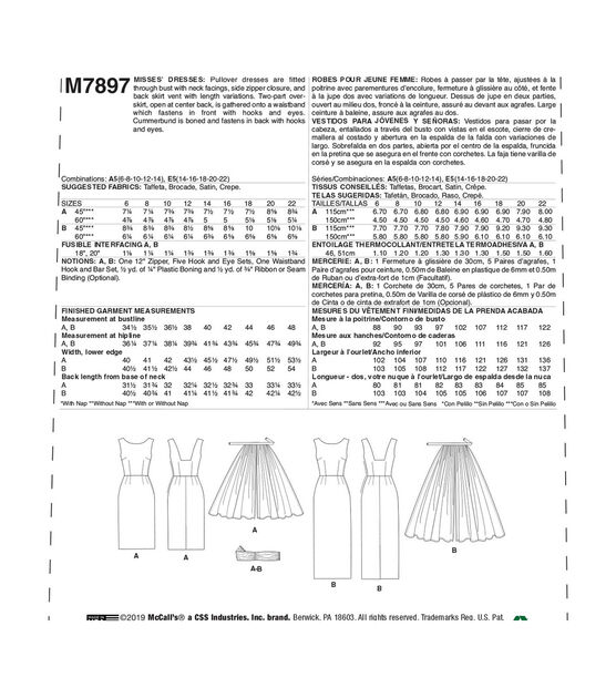 McCall's M7897 Size 6 to 22 Misses Dress Sewing Pattern, , hi-res, image 4