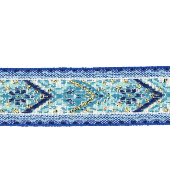 Wrights Woven Band Trim 0.75'' Light Blue