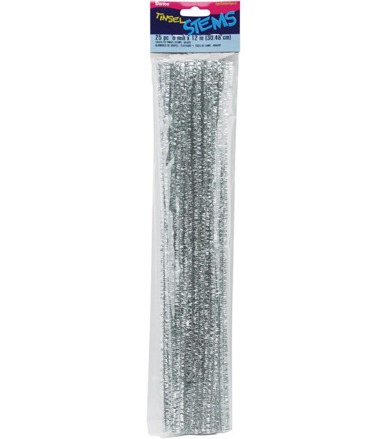 Tinsel Stems 6mm 12" 25 Pkg, , hi-res, image 1