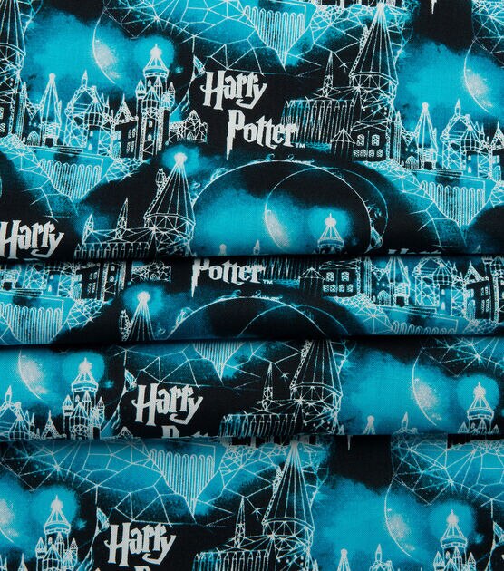 Harry Potter Cotton Fabric Hogwarts & Moon, , hi-res, image 4